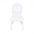 Atlas Commercial Products Stackable King Louis Chair, White KLC8WH